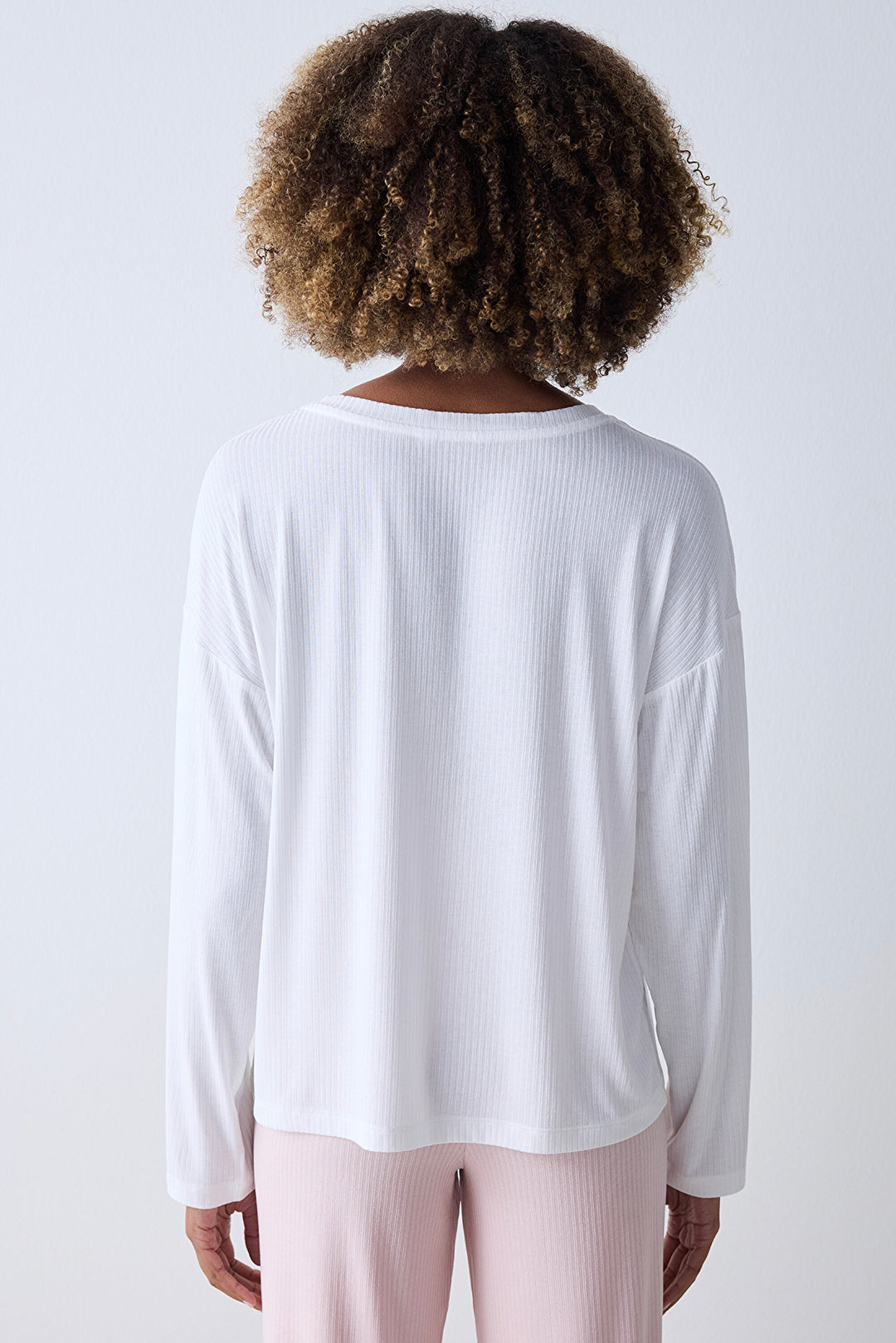 Dreamy Off White T-Shirt Pajama Top