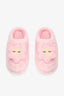 Light Pink Happy Flower 3D Floral Embroidered Slippers