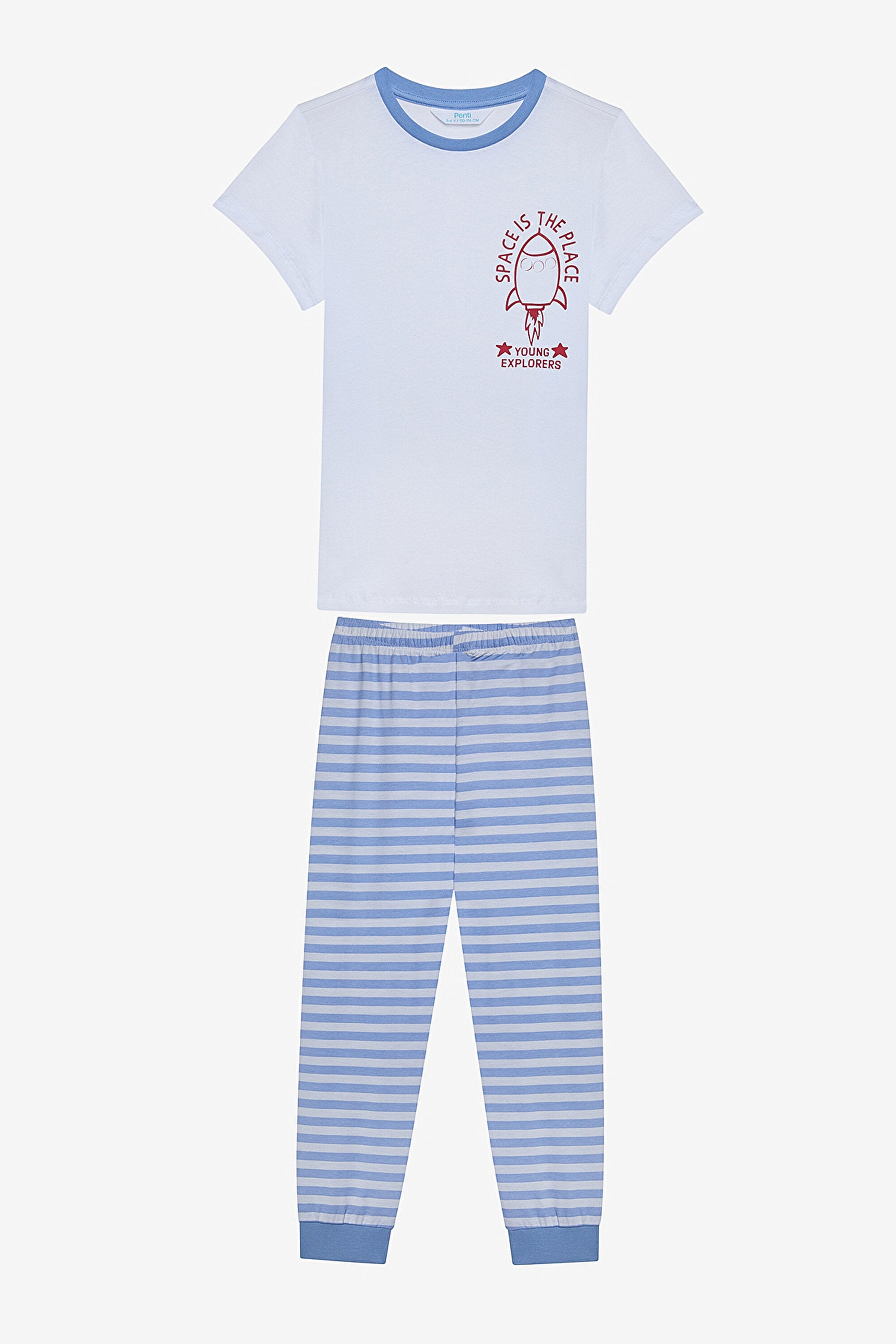 Boy Space Boy 2-Piece Multicolored Pajama Set