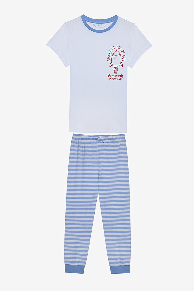 Boy Space Boy 2-Piece Multicolored Pajama Set Main Image