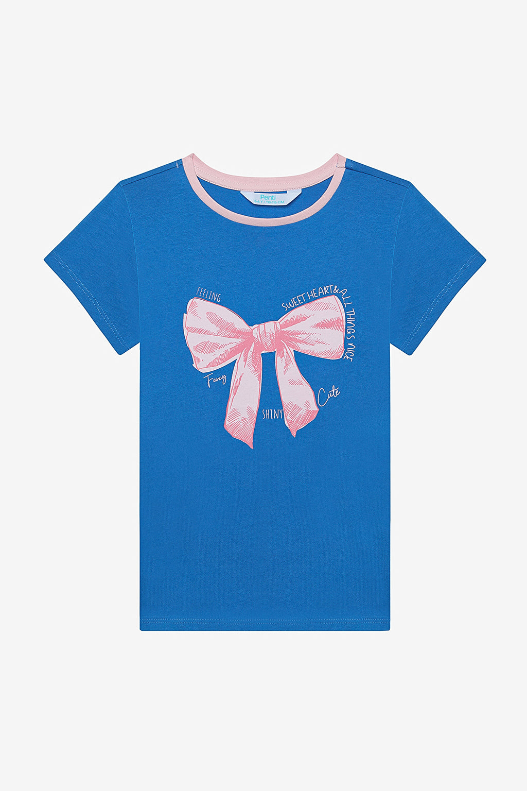 Girls Bow & Rose 2-Piece Multicolored Pajama Set