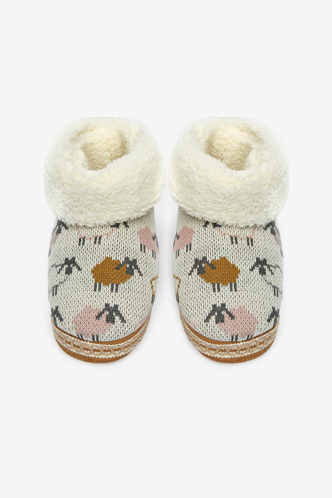 Tricot Soft White House Boots Hover Image