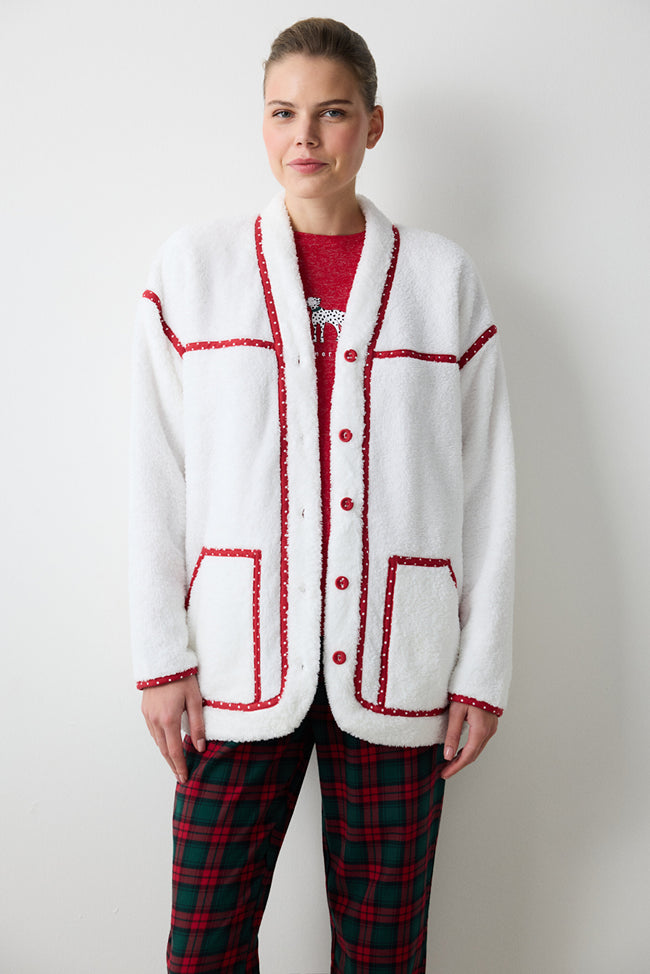 Soft Off White Dressing Gown Main Image