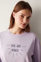 Zodiac Sweatshirt Lilac PJ Top