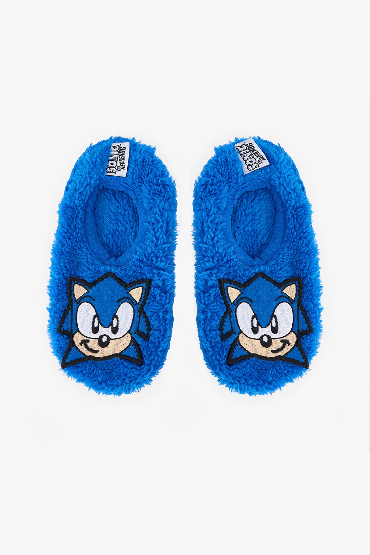 Navy Blue Boys Sonic Non-Slip Sole Home Slippers