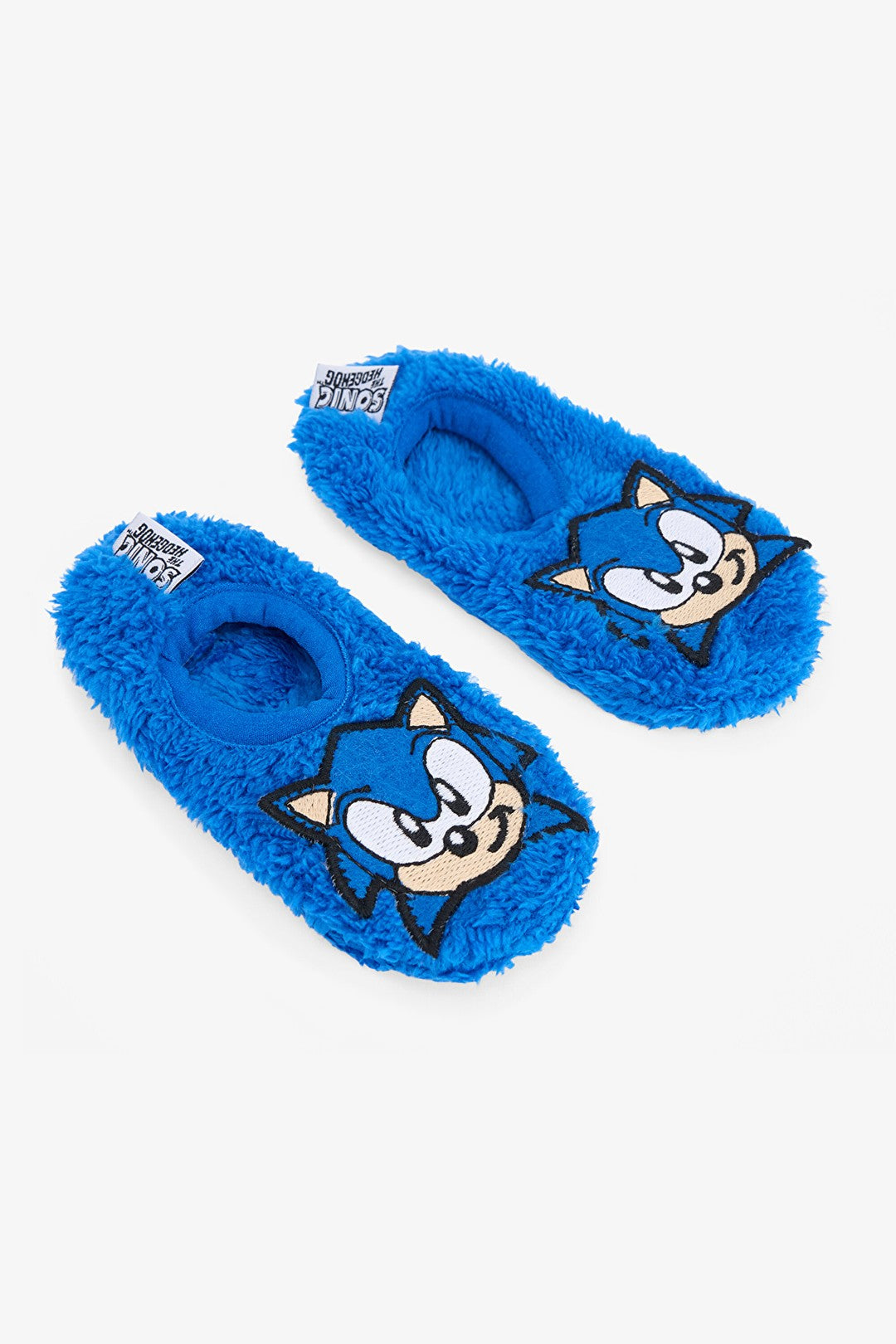 Navy Blue Boys Sonic Non-Slip Sole Home Slippers
