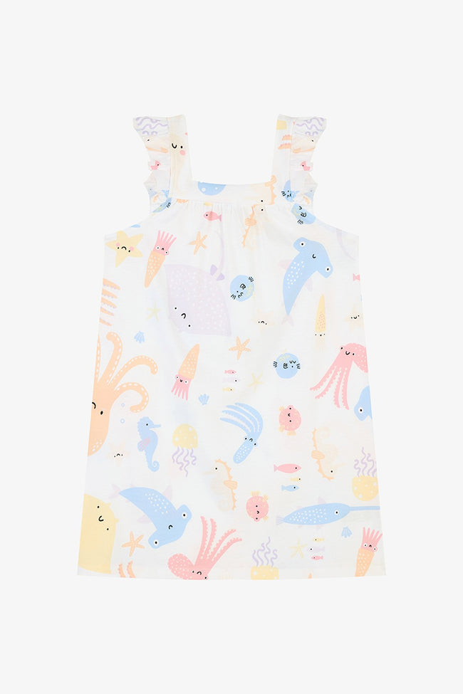 Girl White Underwater Dress Hover Image