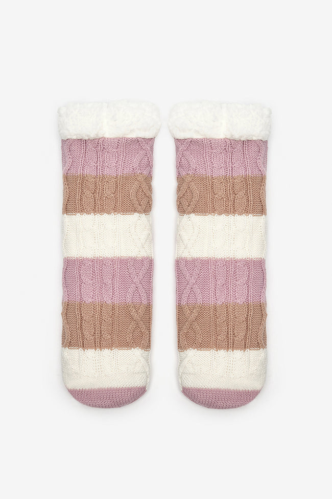 Colored Stripes Off White Ankle Socks Hover Image