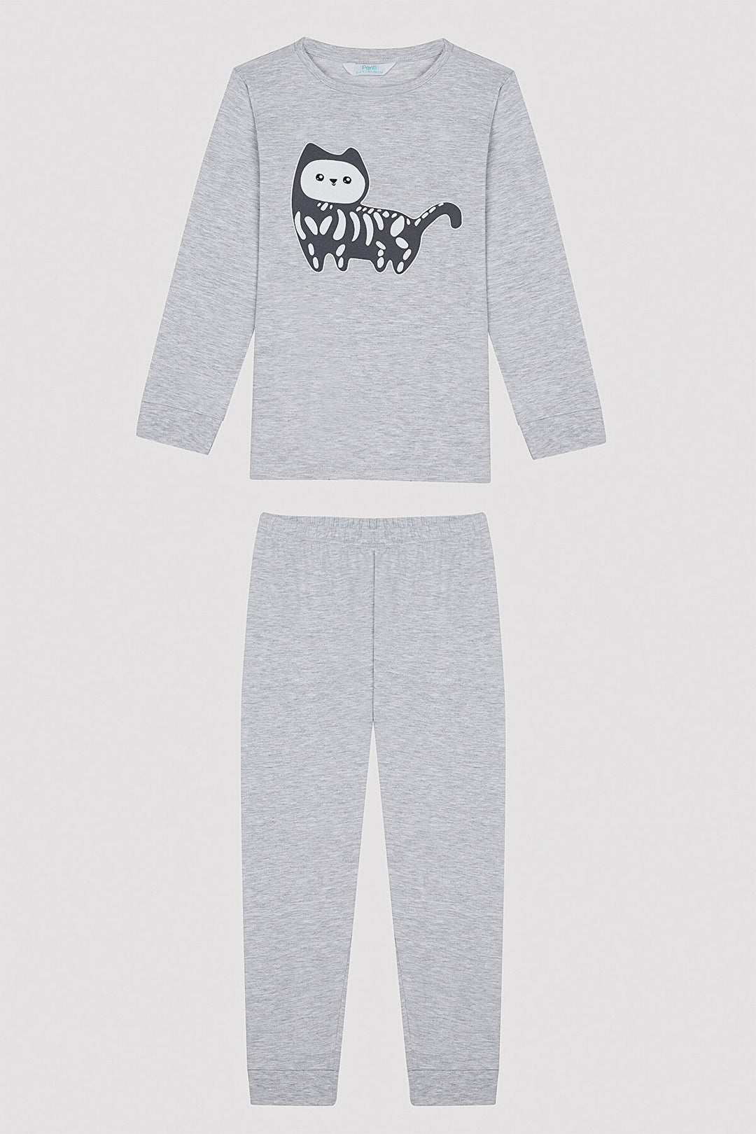 Boy's Cat Printed 2-Piece Pajama Set