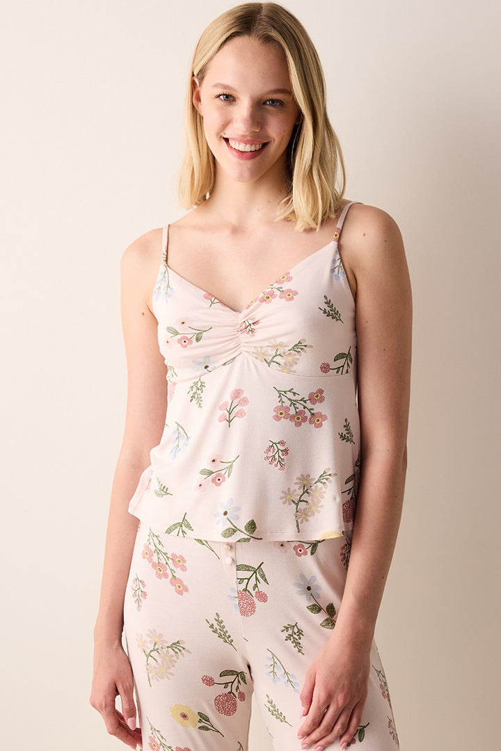 Margot Light Pink Tank Top Pajama Top