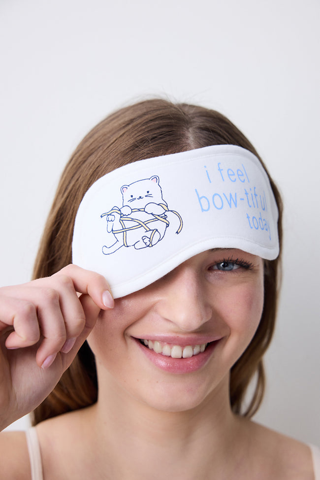 Bowtiful Off White Sleeping Glasses Main Image