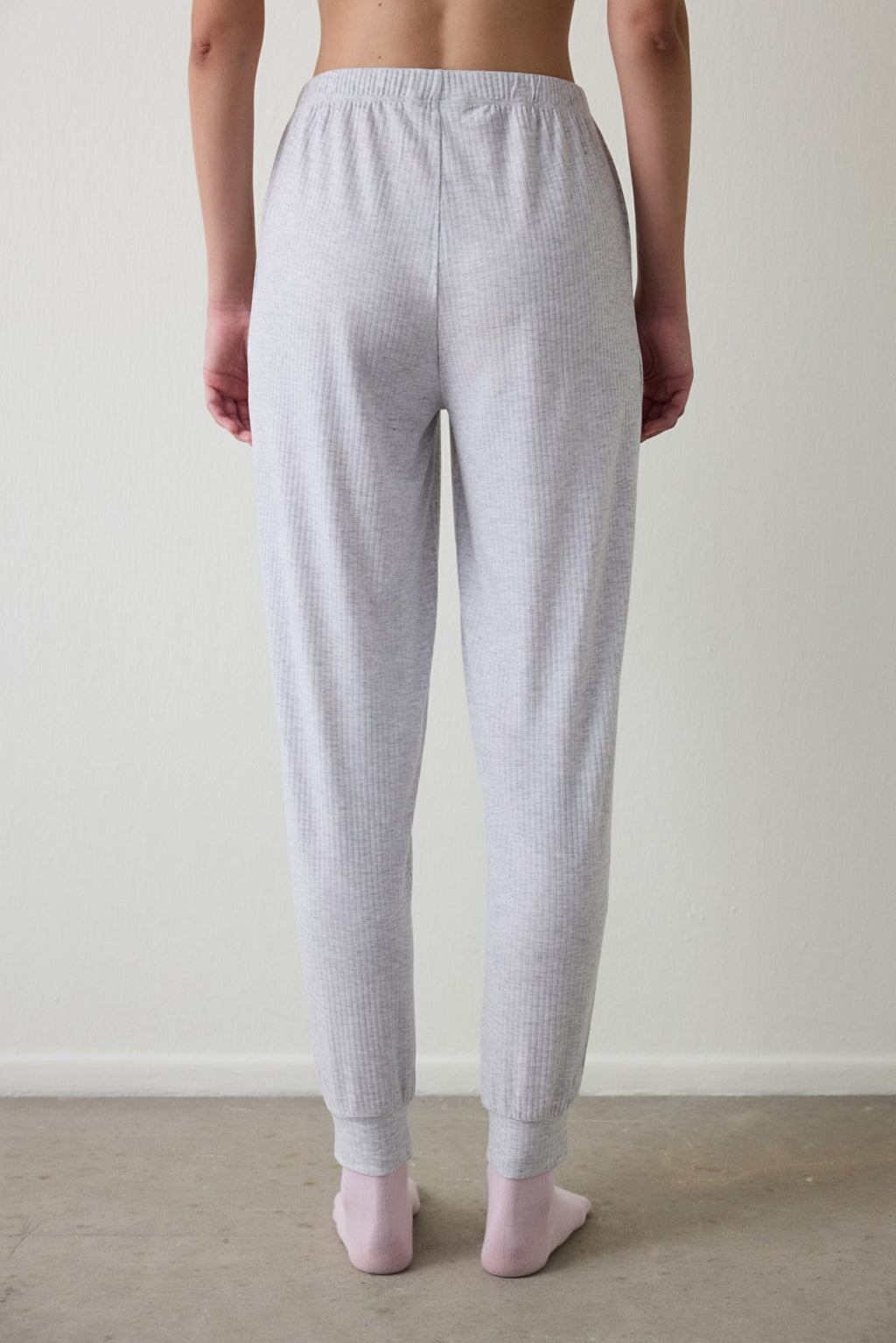Light Gray Melange Not Today Jogger Pajama Bottoms
