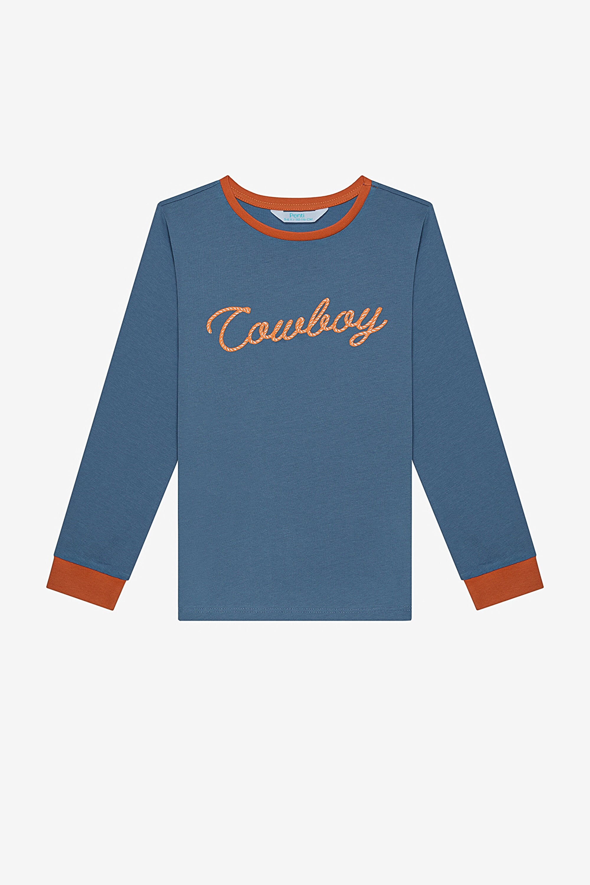 Boy Cowboy 2-Piece Multicolored Pajama Set