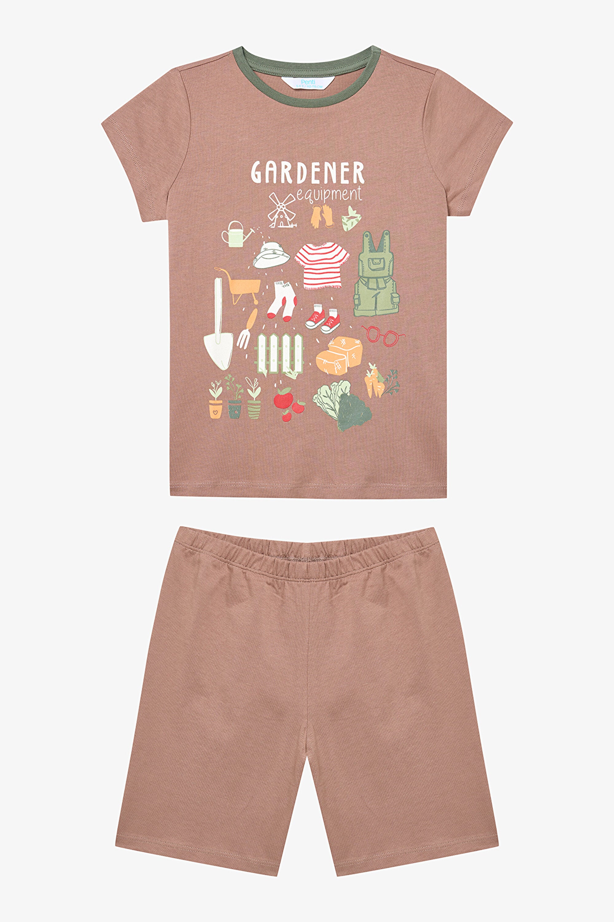 Boy Gardener Multicolored 2-Piece Pajama Set
