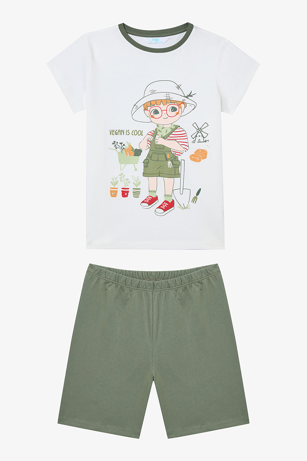 Boy Gardener Multicolored 2-Piece Pajama Set