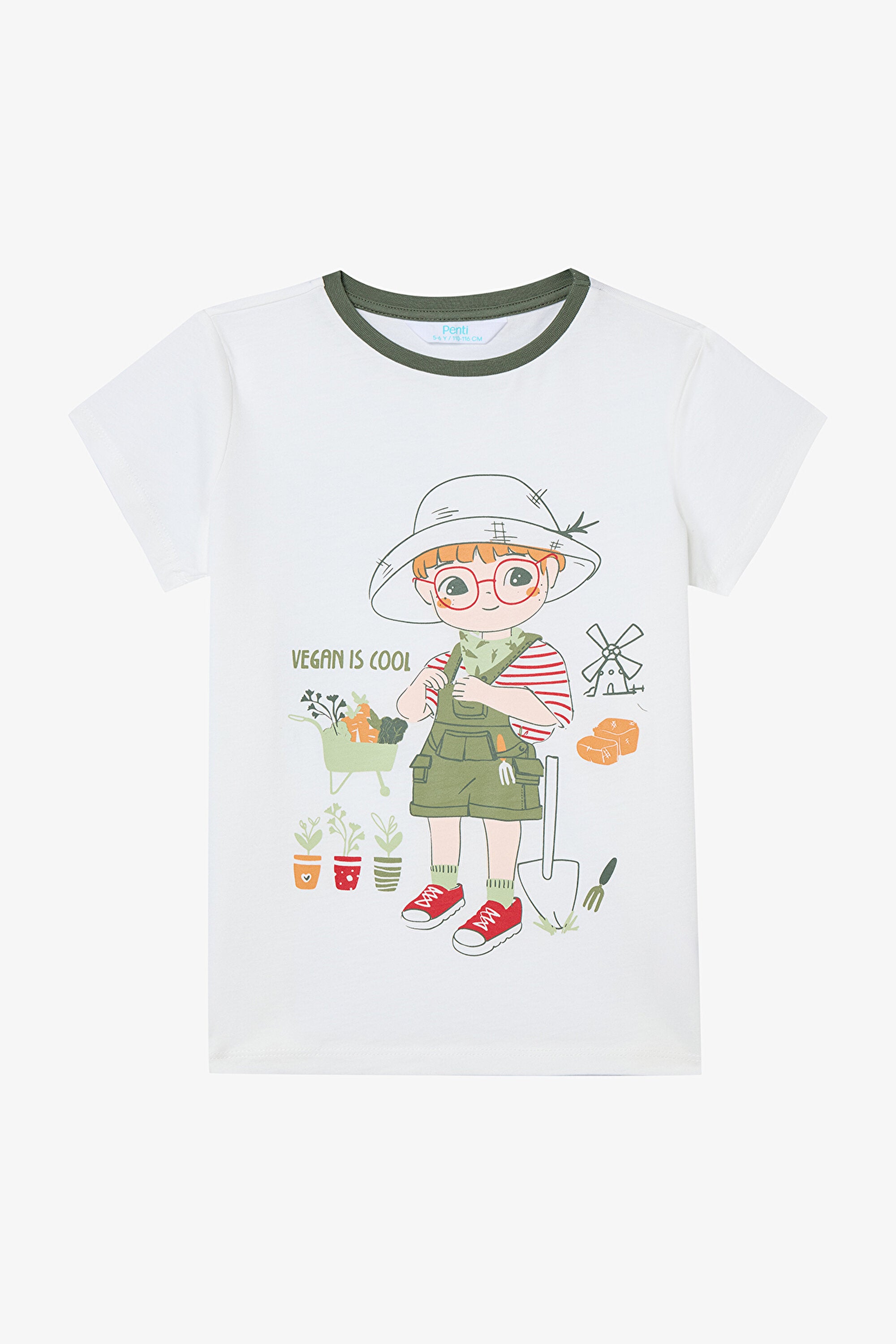 Boy Gardener Multicolored 2-Piece Pajama Set