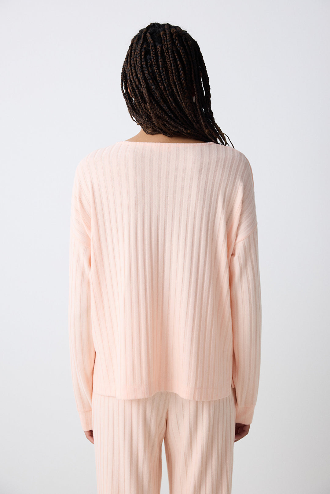 Cozy Rib Pink Sweatshirt