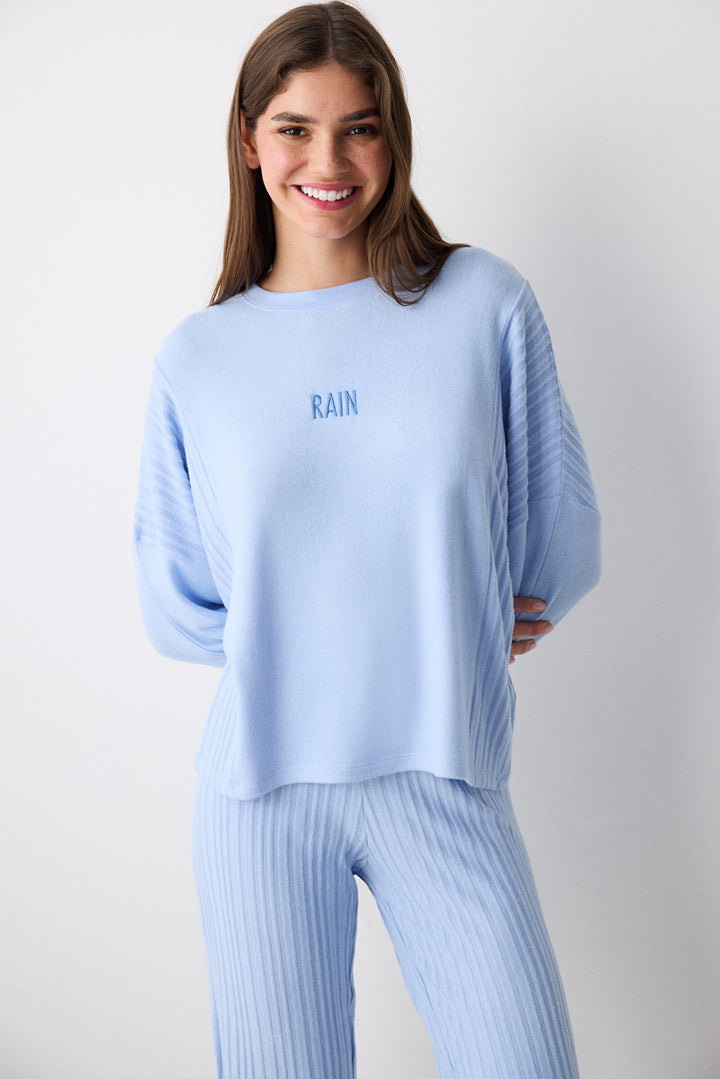 Rain Blue Pants Pajama Set