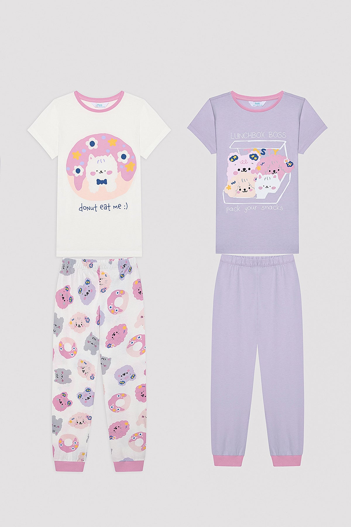 Girls Tasty Multicolored 2-Piece Pajama Set