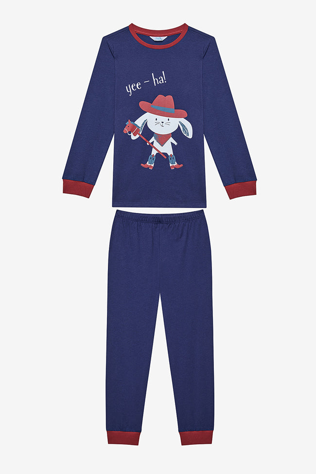 Boy Howdy 2-Piece Multicolored Pajama Set Main Image