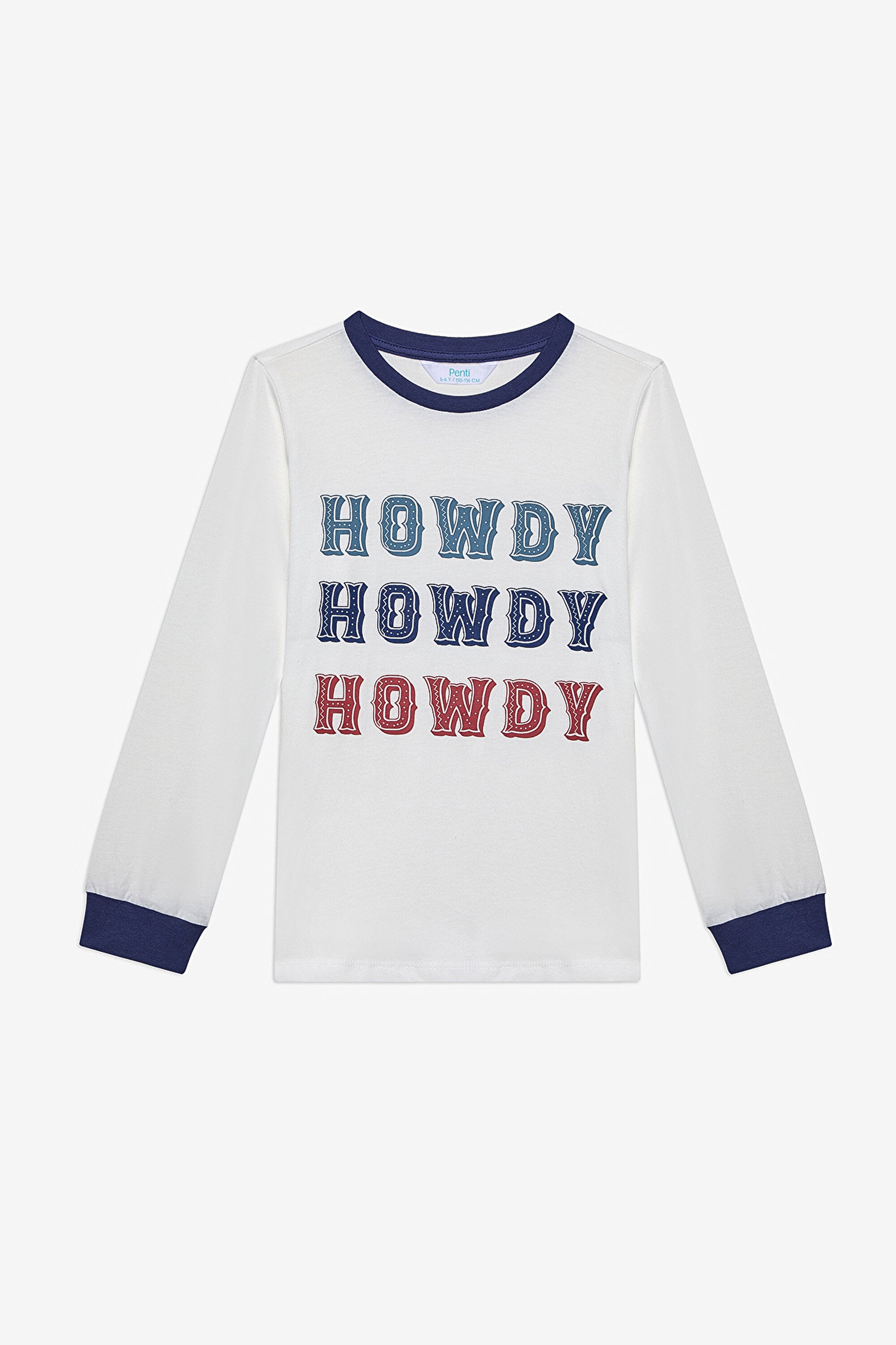 Boy Howdy 2-Piece Multicolored Pajama Set