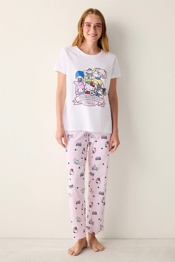 Sanrio Multicolored Pants Pajama Set