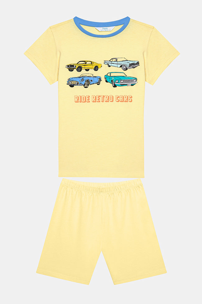 Boys Retro Cars 2in1 PJ Set Main Image