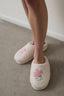 Gardenia Pretty Flower Embroidered Slippers