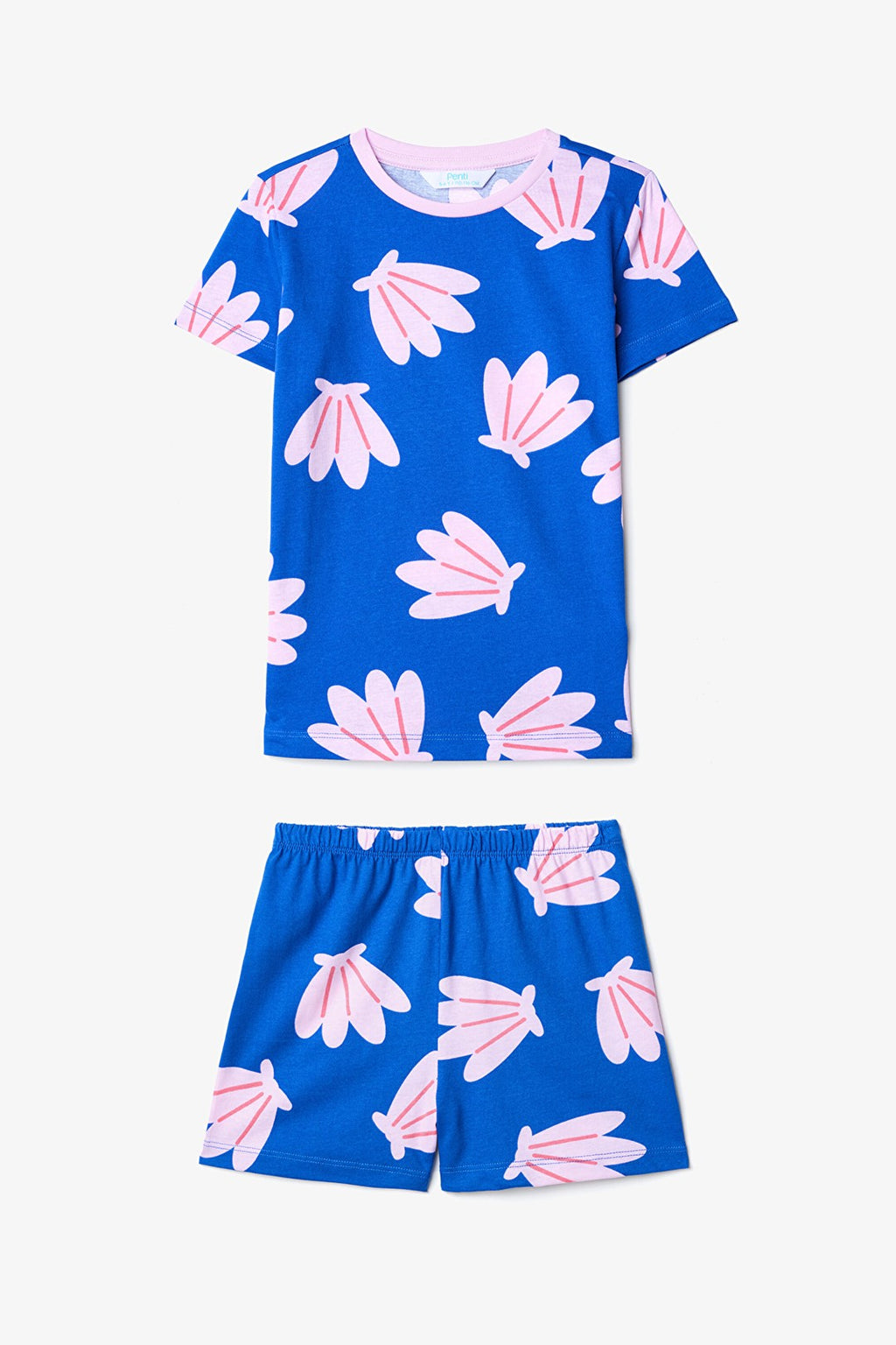 Girls' Shells 2-Piece Multicolored Pajama Set