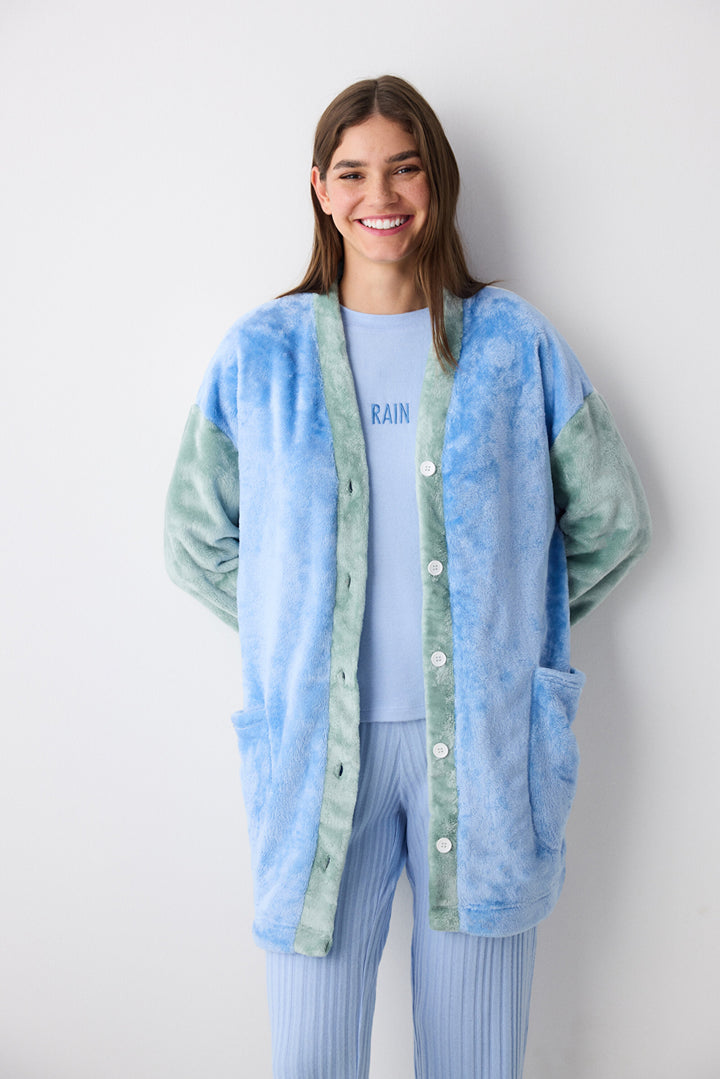 Chloe Soft Multicoloured Dressing Gown