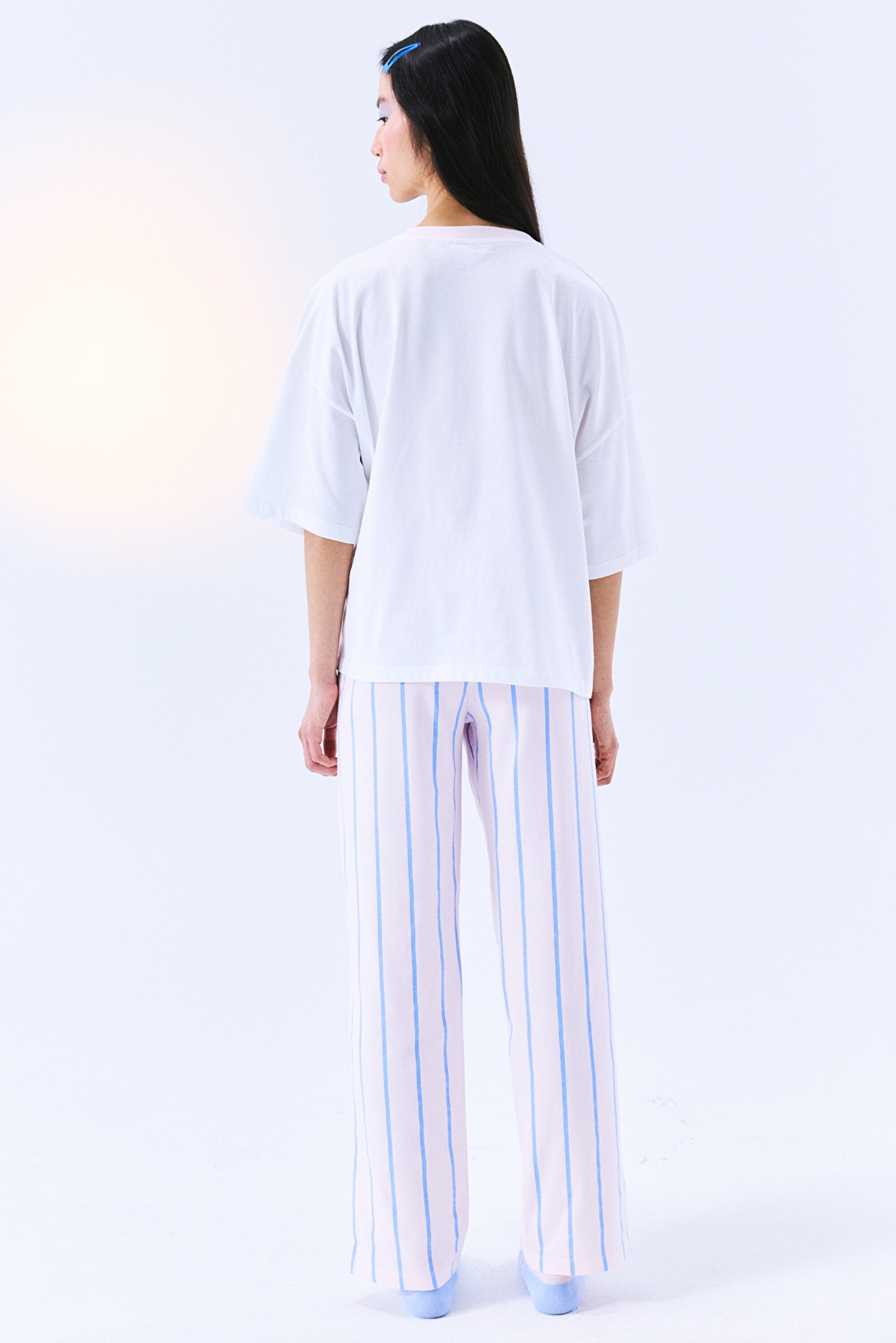 Stitch Happy Pants Optic White Pajama Set - Stitch Collection