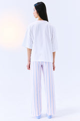 Stitch Happy Pants Optic White Pajama Set - Stitch Collection