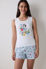 I'm Wishing Optic White Pajama Set with Shorts