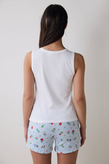 I'm Wishing Optic White Pajama Set with Shorts