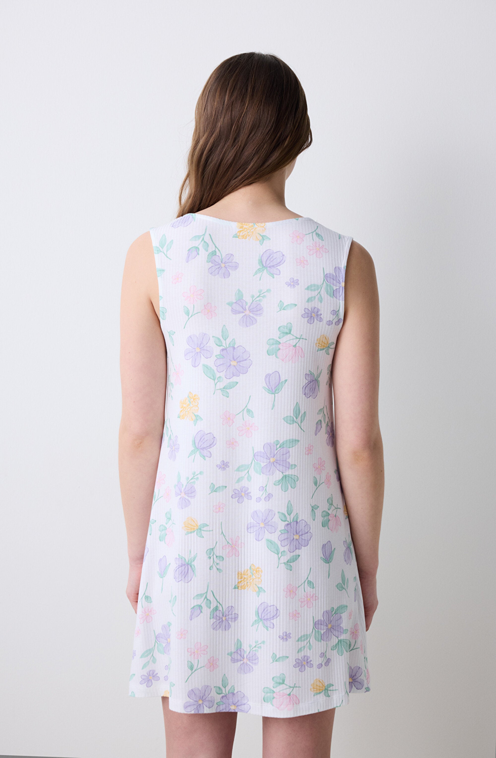 Love More Printed Multicolored Nightgown