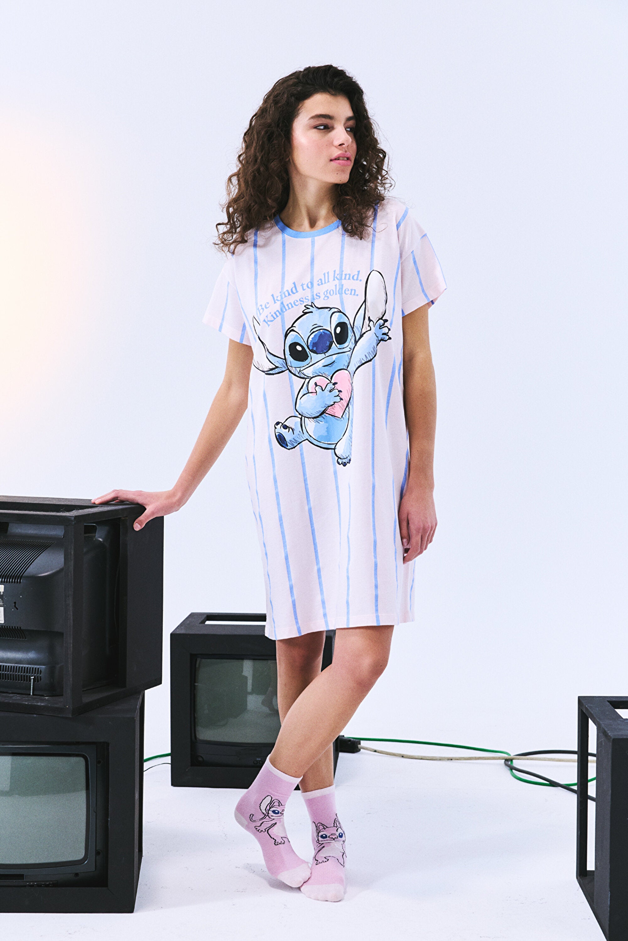 Stitch Light Pink Nightgown