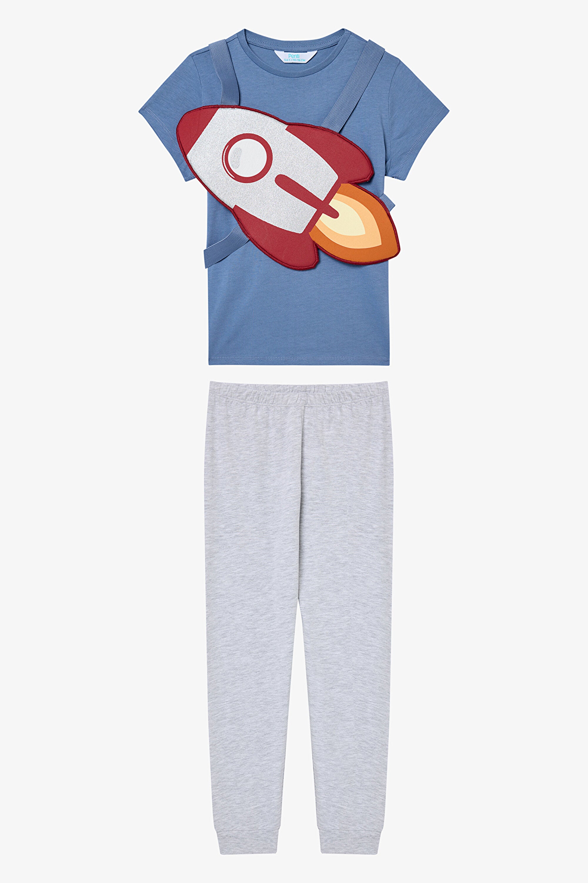 Boy Rocket Multicolored Pajama Set
