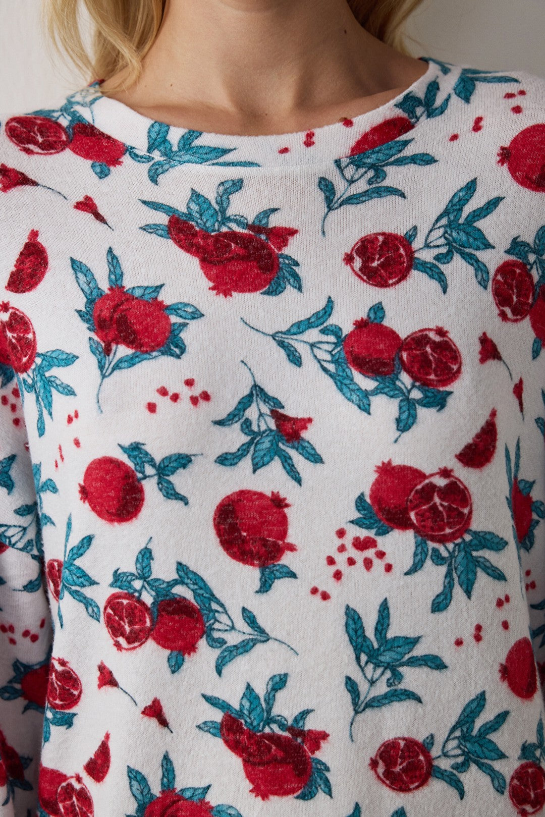 Best Season Crew Neck Long Sleeve Thermal Effect Pajama Top