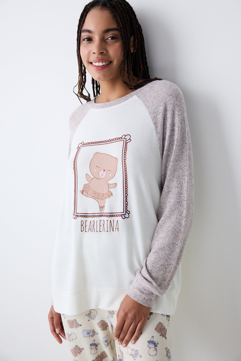 Bearlerina Brown Sweatshirt
