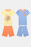 Boys Orange 2in1 PJ Set