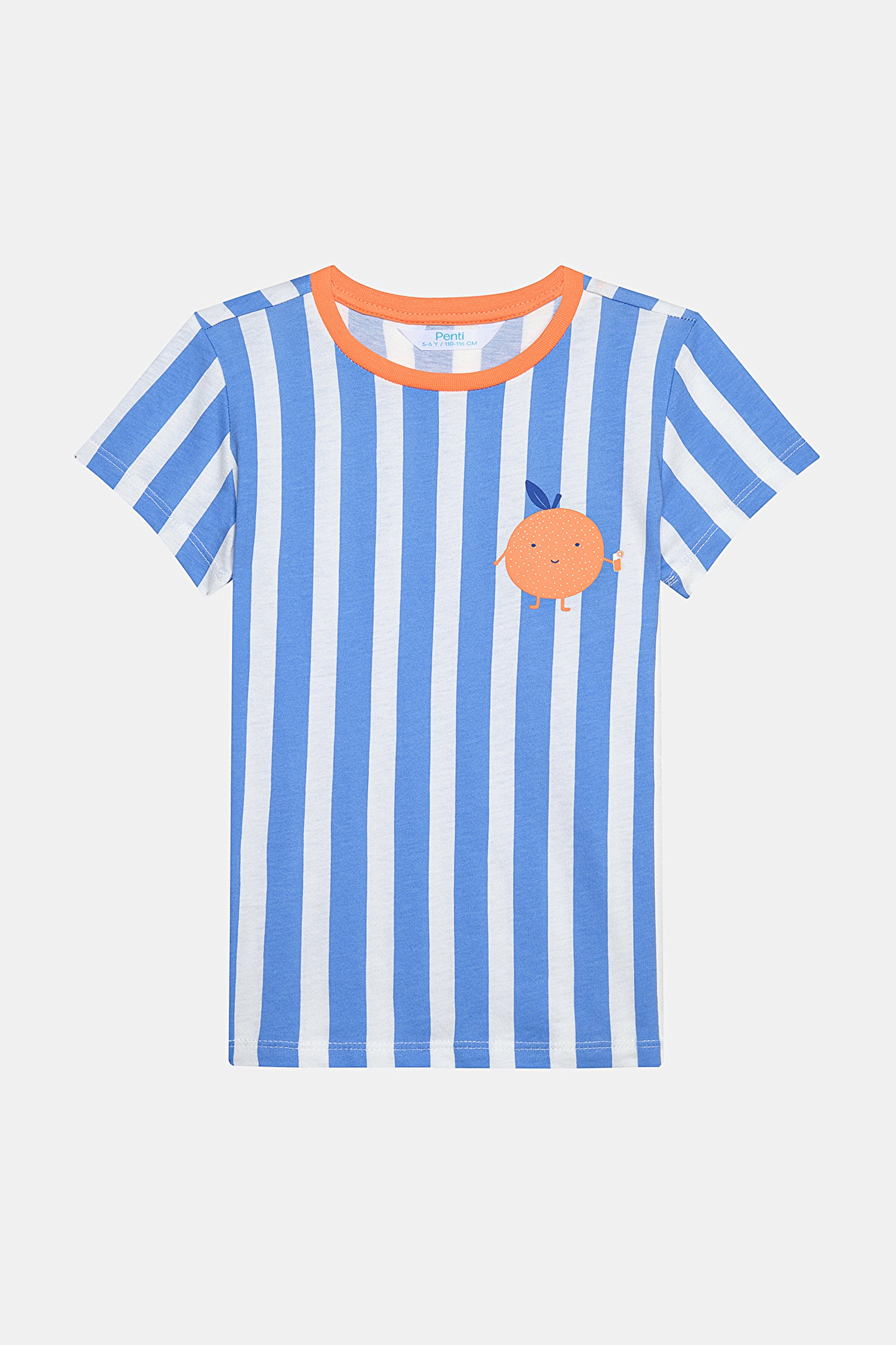 Boys Orange 2in1 PJ Set