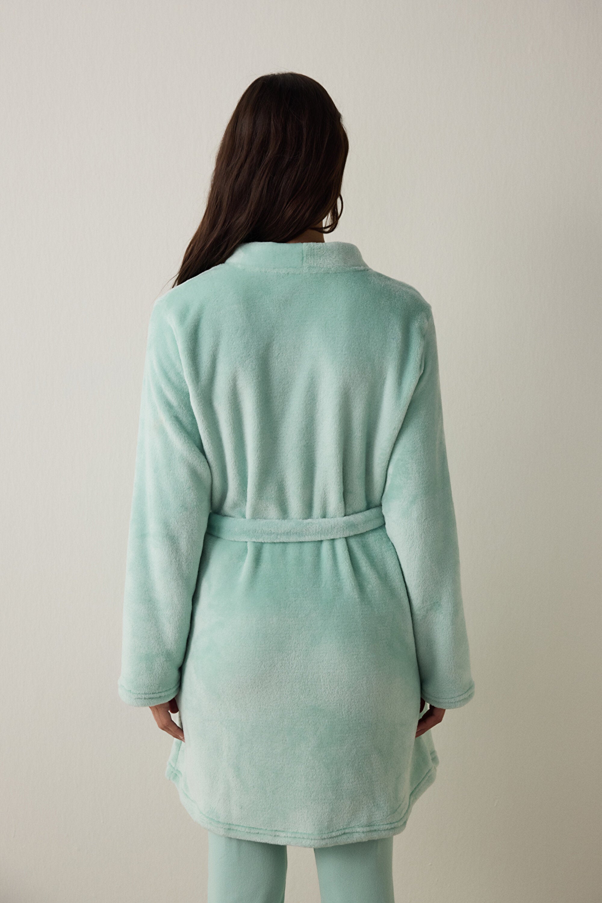 Mint Sleep-In Belted Soft Thermal Robe