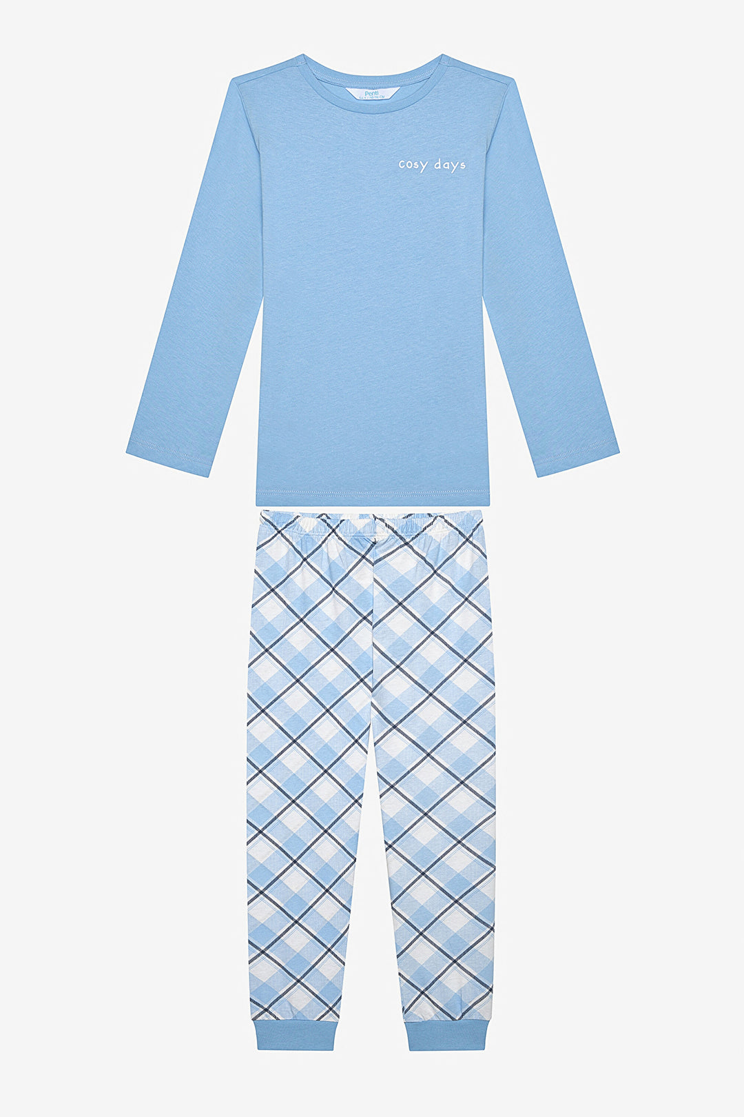 Cotton Boy Plaid 2-Piece Multicolored Pajama Set