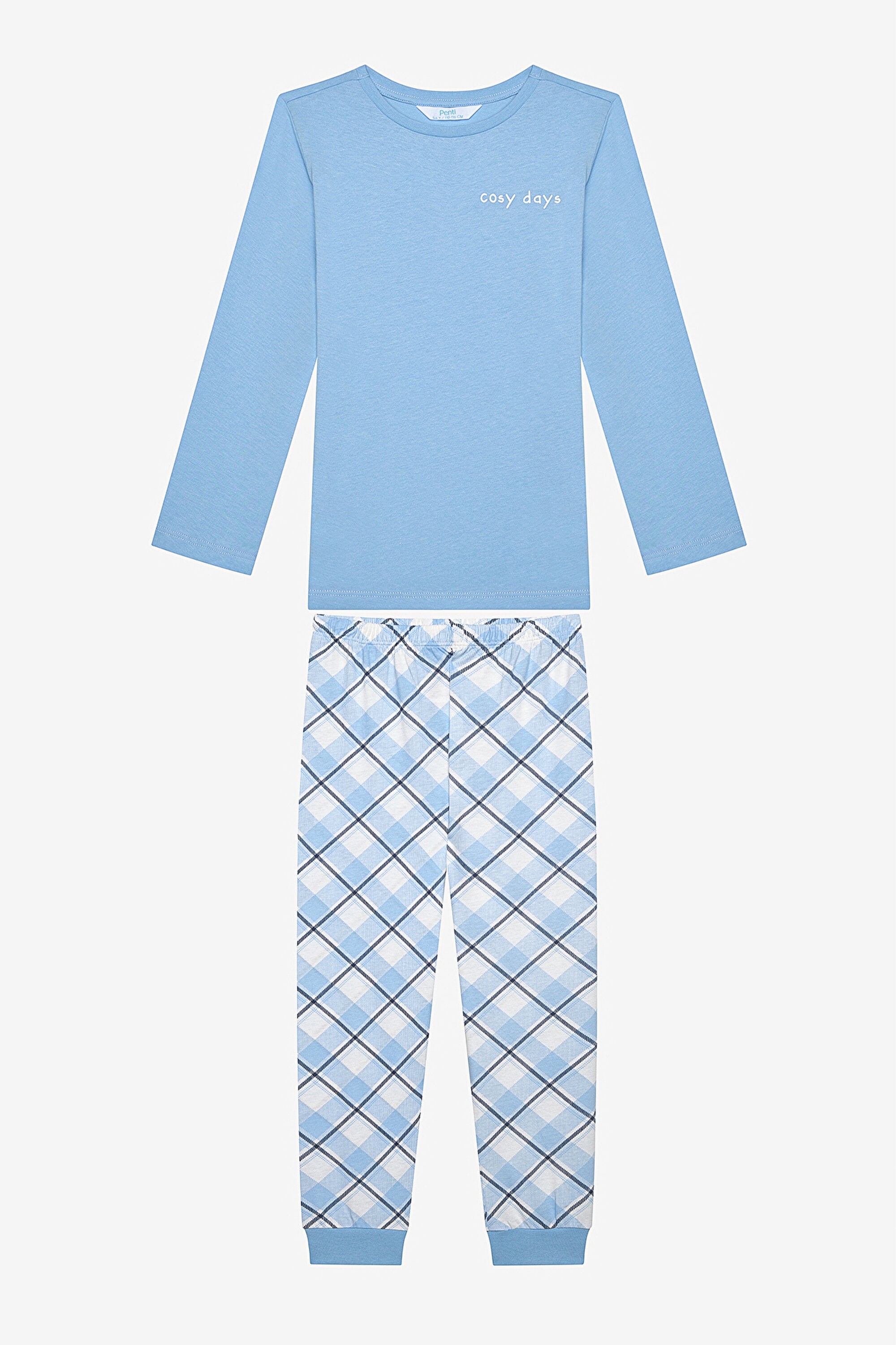 Cotton Boy Plaid 2-Piece Multicolored Pajama Set