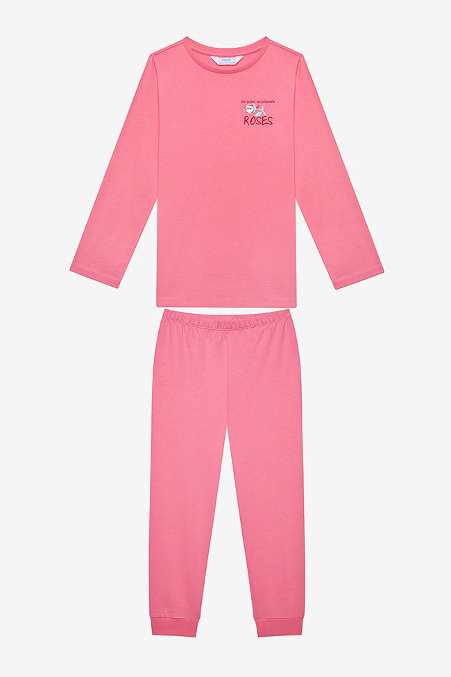 Girl Rose 2-Piece Multicolored Pajama Set Main Image