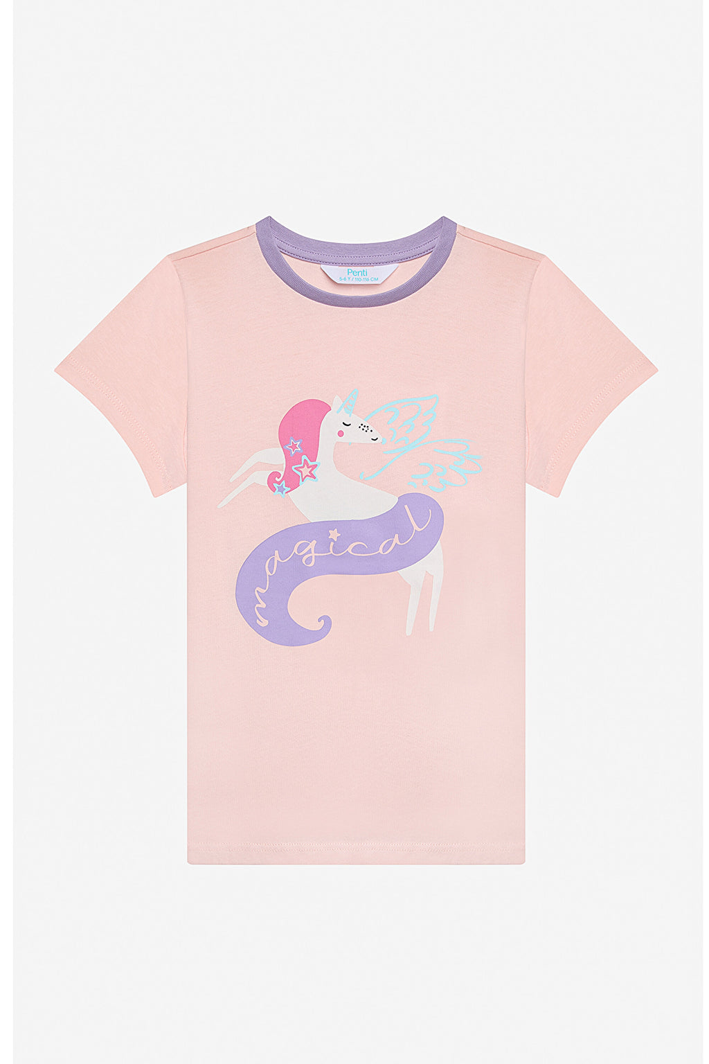 Girls Magical 2-Piece Multicolored Pajama Set