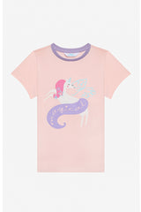 Girls Magical 2-Piece Multicolored Pajama Set