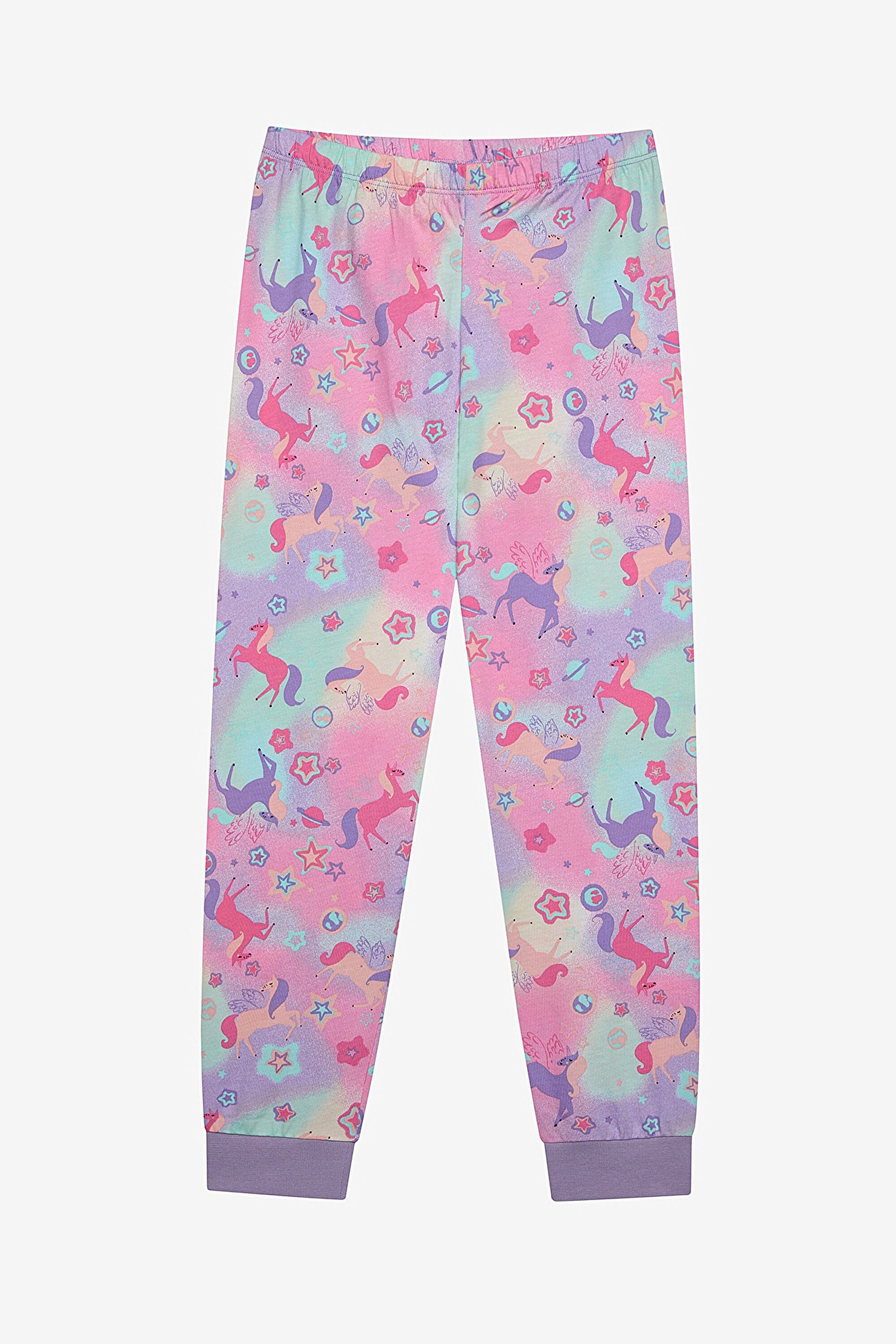 Girls Magical 2-Piece Multicolored Pajama Set