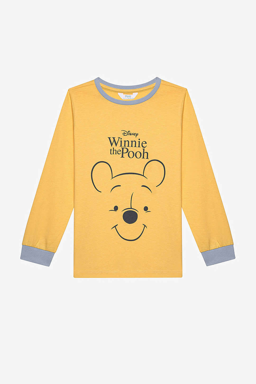 Cotton Unisex Winnie Pooh Yellow Pajama Set