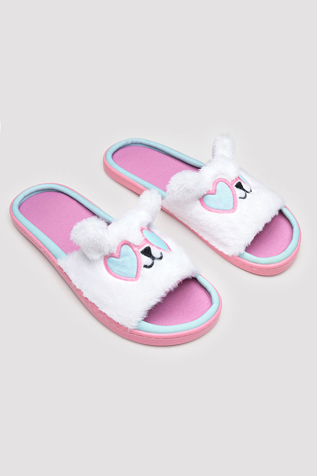 Happy White Slipper Hover Image